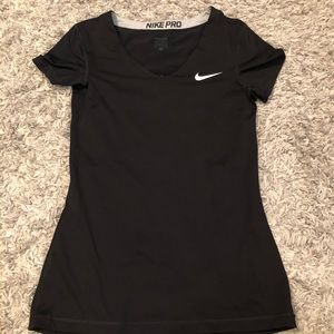 Nike pro V-neck shirt